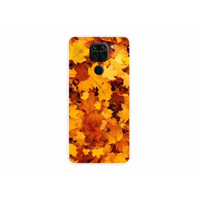 Gélový kryt mmCase na mobil Xiaomi Redmi Note 9 - javorové listy