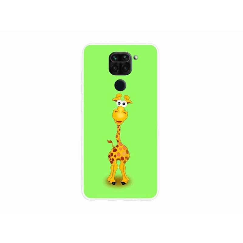 Gélový kryt mmCase na mobil Xiaomi Redmi Note 9 - kreslená žirafa