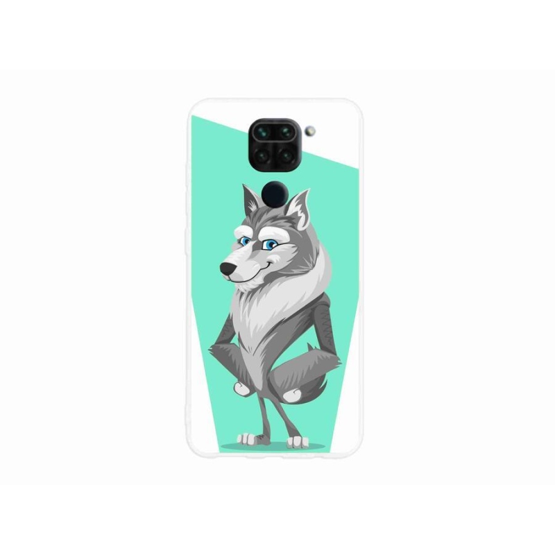 Gélový kryt mmCase na mobil Xiaomi Redmi Note 9 - kreslený vlk