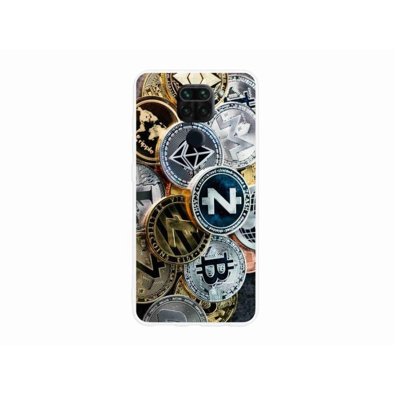 Gélový kryt mmCase na mobil Xiaomi Redmi Note 9 - kryptomena