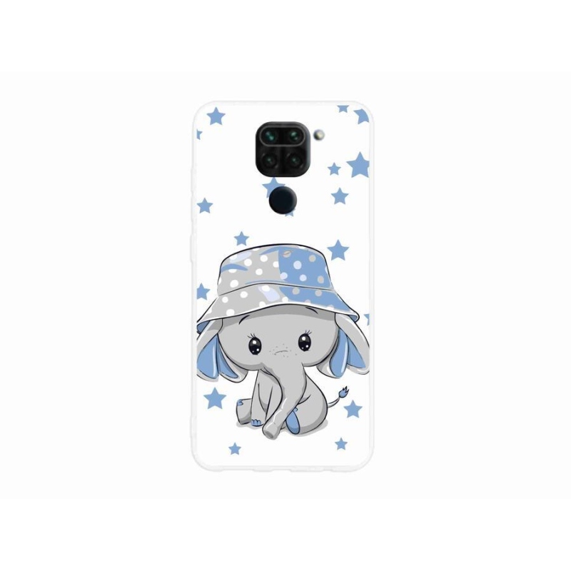 Gélový kryt mmCase na mobil Xiaomi Redmi Note 9 - modrý slon