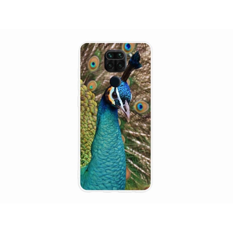 Gélový kryt mmCase na mobil Xiaomi Redmi Note 9 - páv