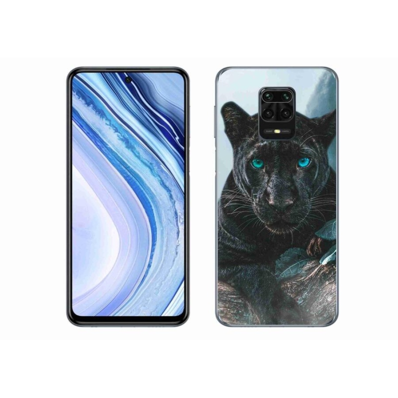 Gélový kryt mmCase na mobil Xiaomi Redmi Note 9 Pro - čierny panter