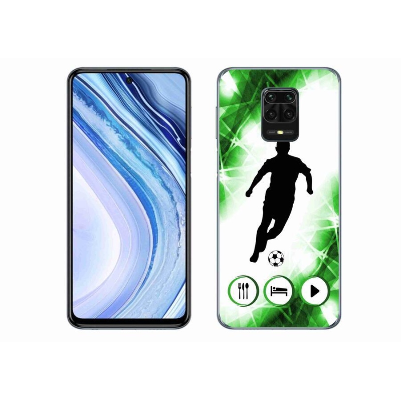 Gélový kryt mmCase na mobil Xiaomi Redmi Note 9 Pro - futbalista