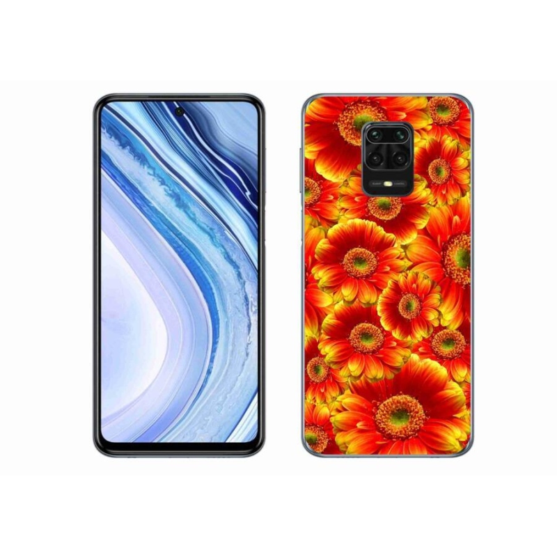 Gélový kryt mmCase na mobil Xiaomi Redmi Note 9 Pro - gerbera 1