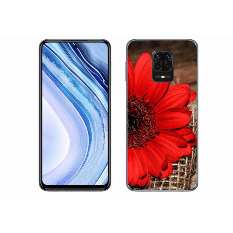 Gélový kryt mmCase na mobil Xiaomi Redmi Note 9 Pro - gerbera