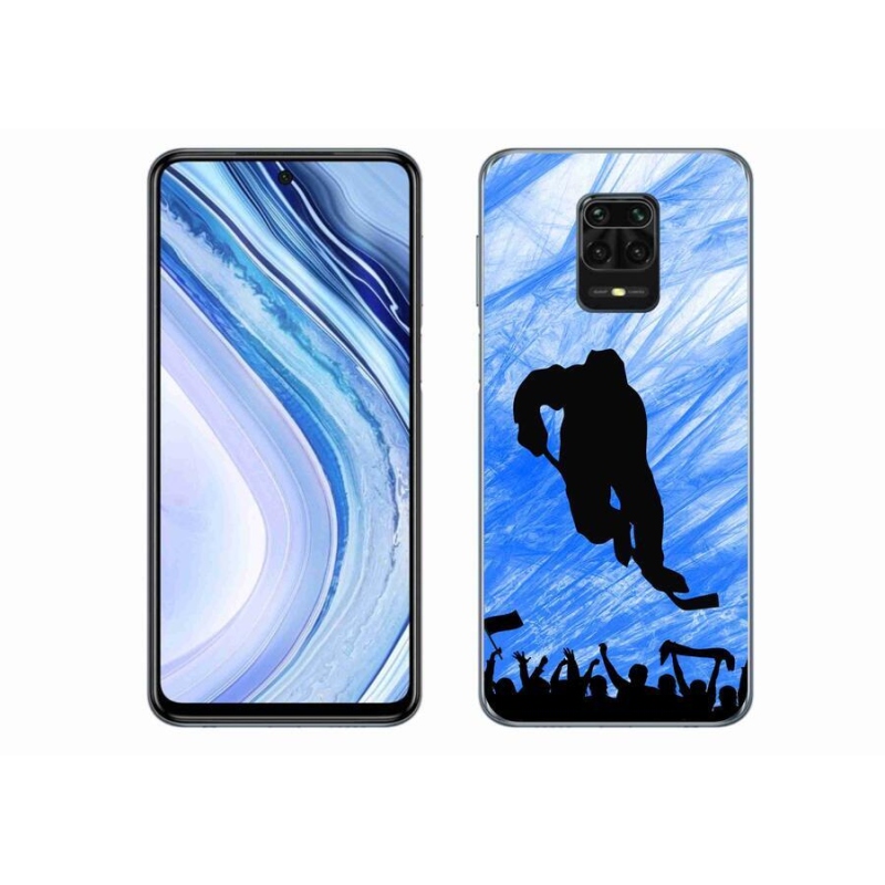 Gélový kryt mmCase na mobil Xiaomi Redmi Note 9 Pro - hokejový hráč