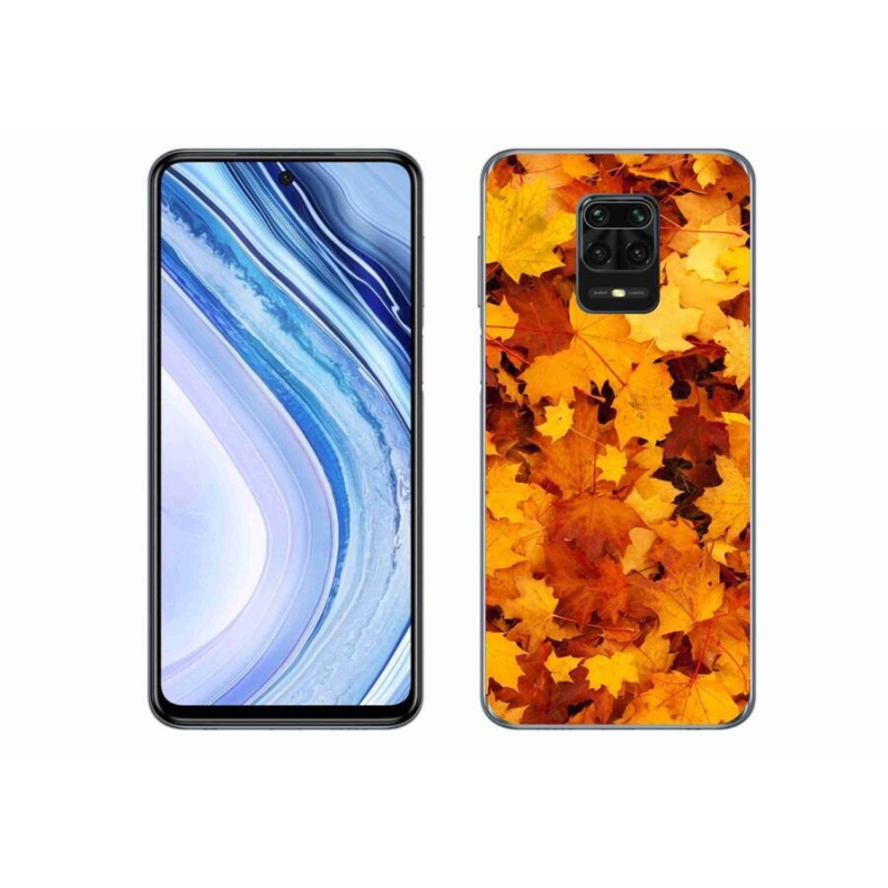 Gélový kryt mmCase na mobil Xiaomi Redmi Note 9 Pro - javorové listy