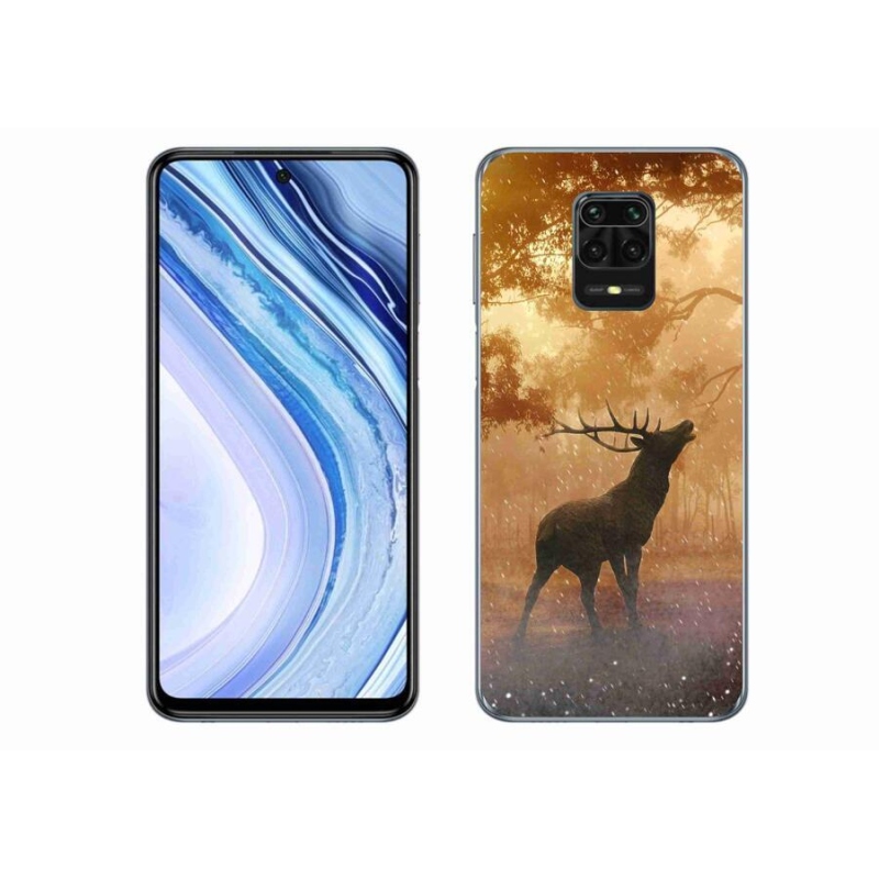 Gélový kryt mmCase na mobil Xiaomi Redmi Note 9 Pro - jeleň v ruji