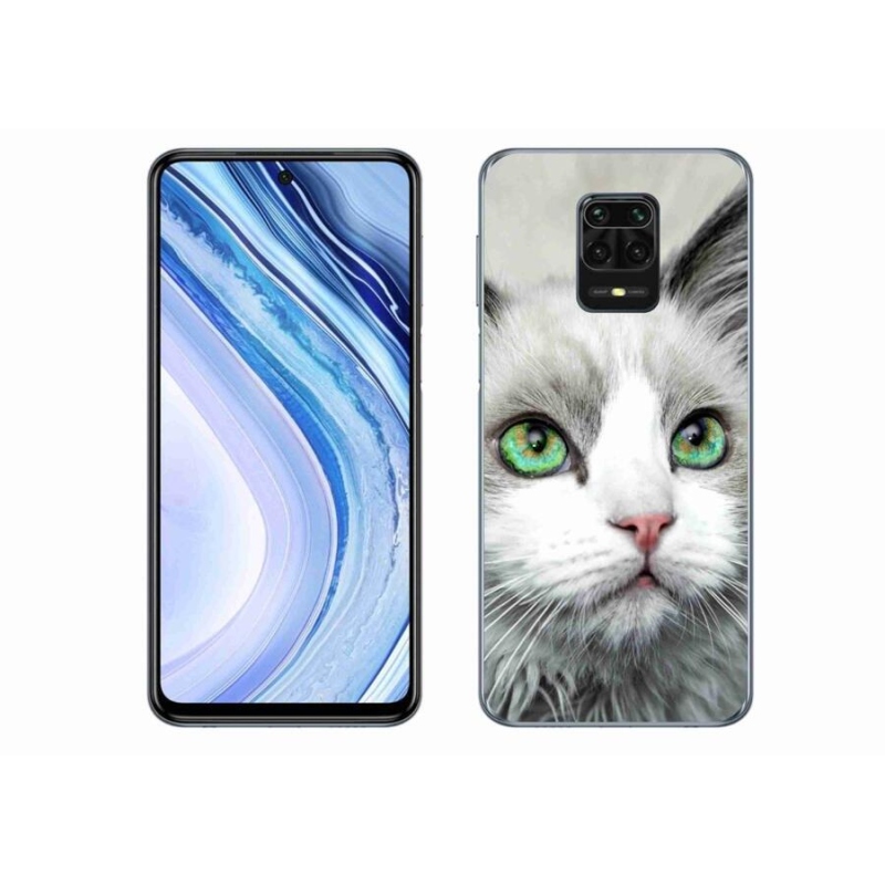 Gélový kryt mmCase na mobil Xiaomi Redmi Note 9 Pro - mačací pohľad