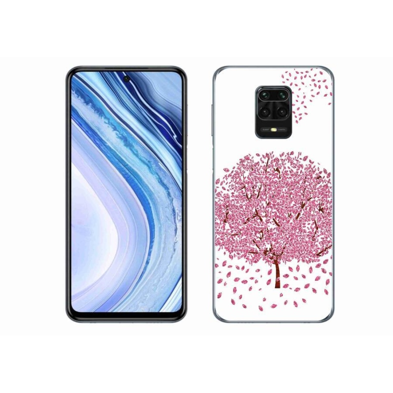 Gélový kryt mmCase na mobil Xiaomi Redmi Note 9 Pro - kreslený strom s listami