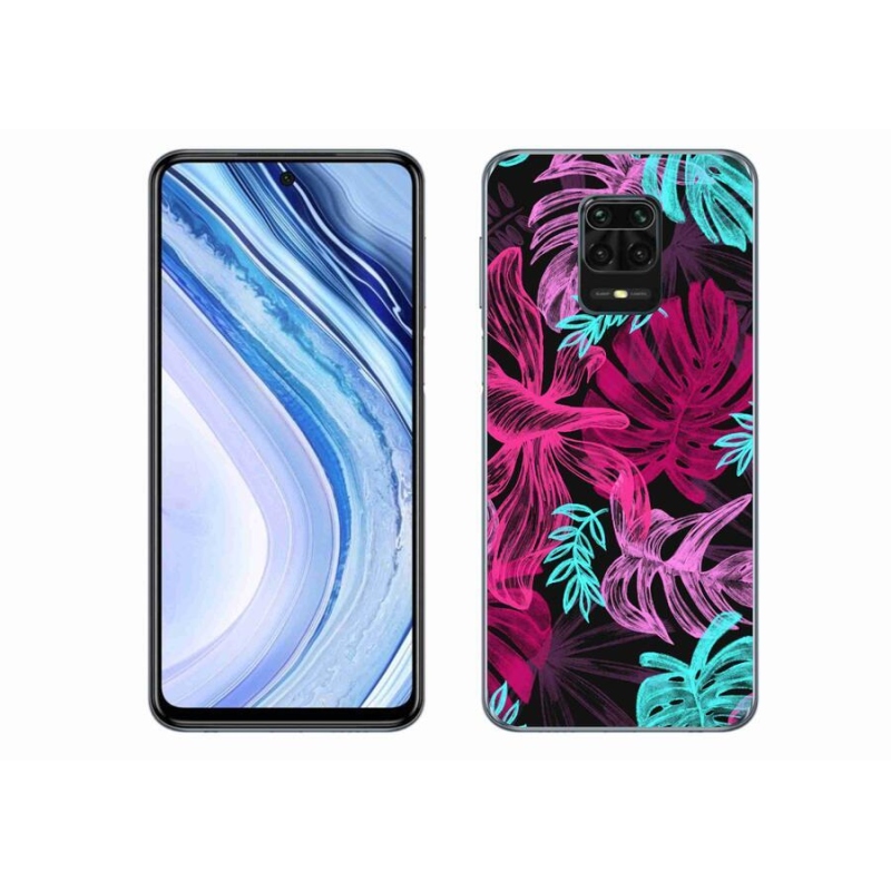 Gélový kryt mmCase na mobil Xiaomi Redmi Note 9 Pro - kvety 1