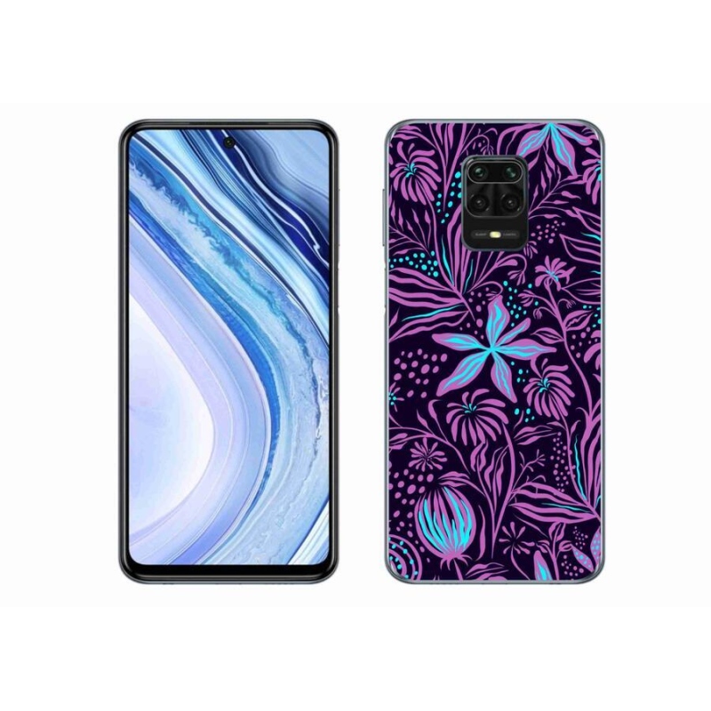 Gélový kryt mmCase na mobil Xiaomi Redmi Note 9 Pro - kvety 2