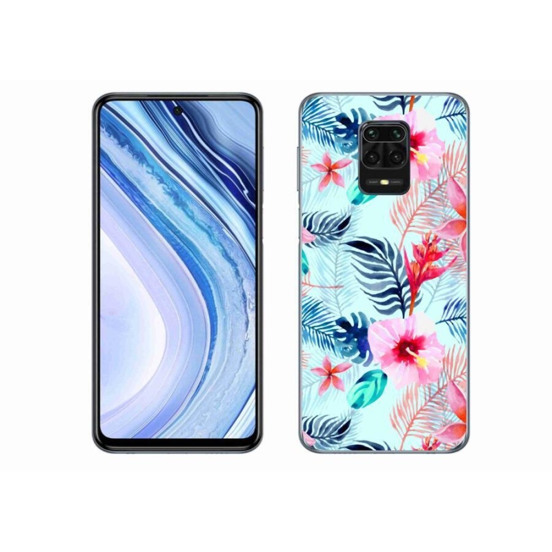 Gélový kryt mmCase na mobil Xiaomi Redmi Note 9 Pro - kvety