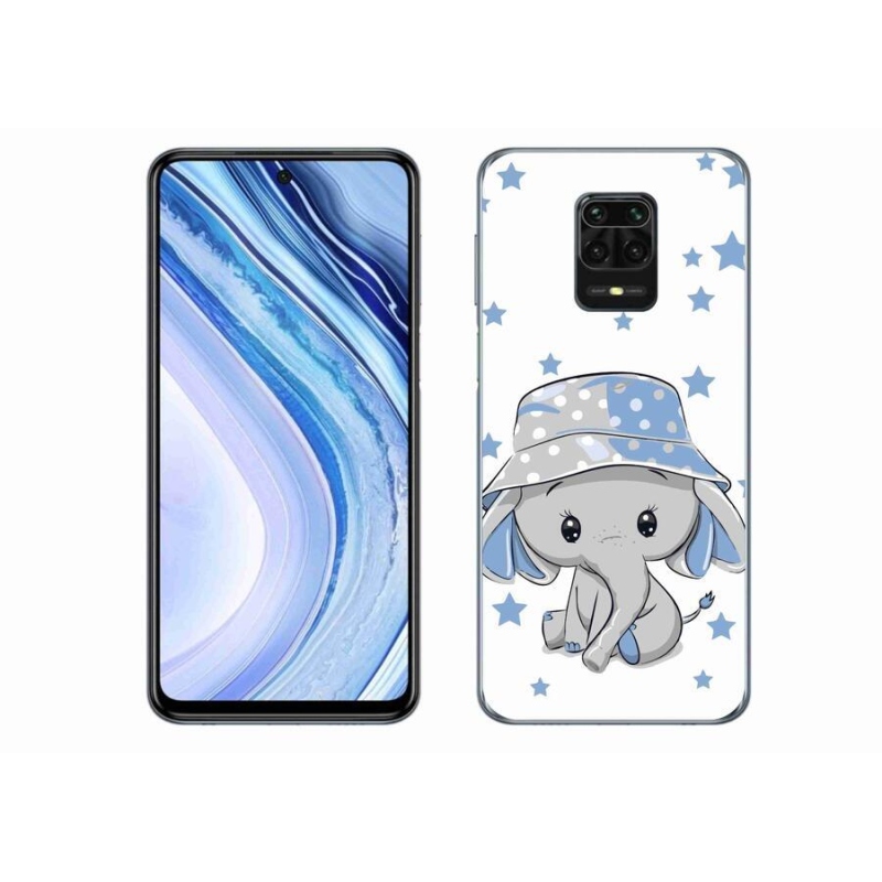 Gélový kryt mmCase na mobil Xiaomi Redmi Note 9 Pro - modrý slon