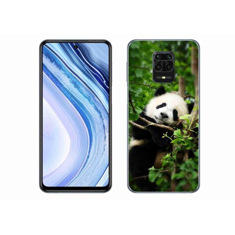 Gélový kryt mmCase na mobil Xiaomi Redmi Note 9 Pro - panda