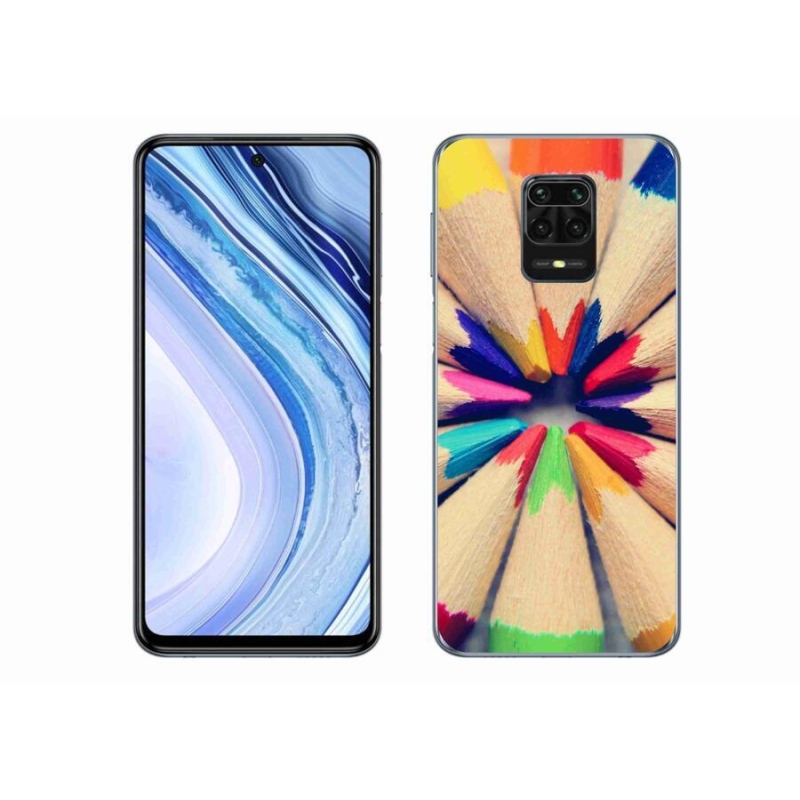Gélový kryt mmCase na mobil Xiaomi Redmi Note 9 Pro - pastelky