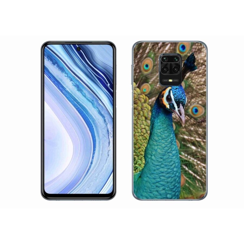 Gélový kryt mmCase na mobil Xiaomi Redmi Note 9 Pro - páv