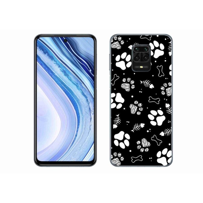 Gélový kryt mmCase na mobil Xiaomi Redmi Note 9 Pro - psie labky