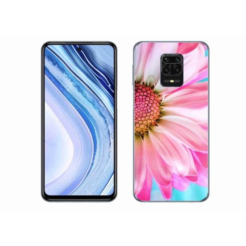 Gélový kryt mmCase na mobil Xiaomi Redmi Note 9 Pro - ružová kvetina