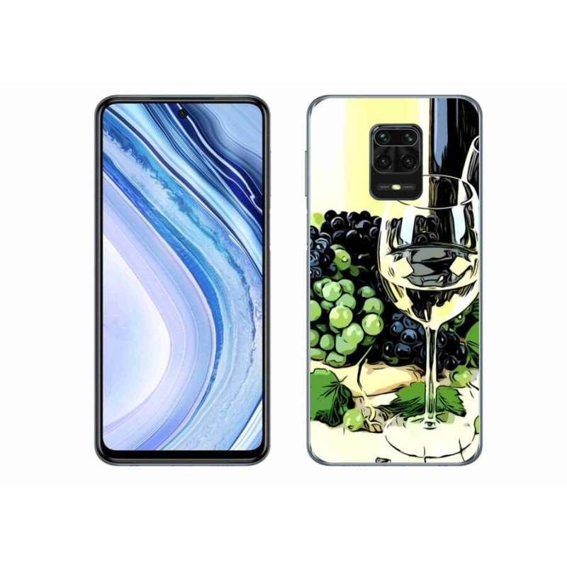 Gélový kryt mmCase na mobil Xiaomi Redmi Note 9 Pro - pohár vína