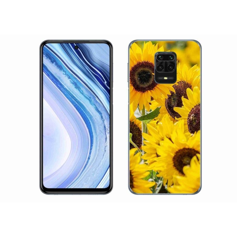 Gélový kryt mmCase na mobil Xiaomi Redmi Note 9 Pro - slnečnica