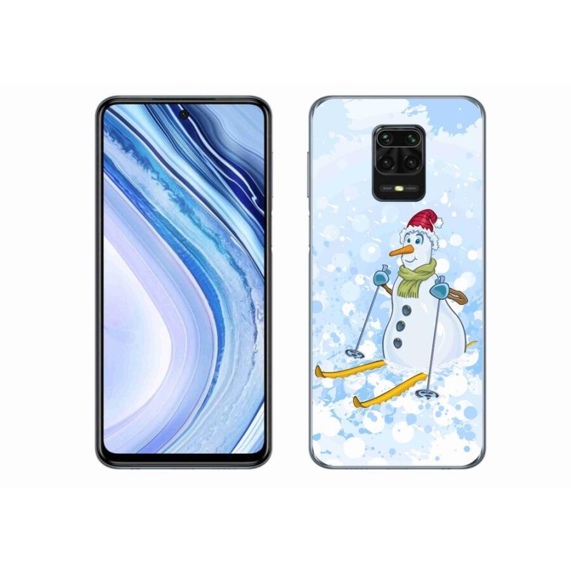 Gélový kryt mmCase na mobil Xiaomi Redmi Note 9 Pro - snehuliak