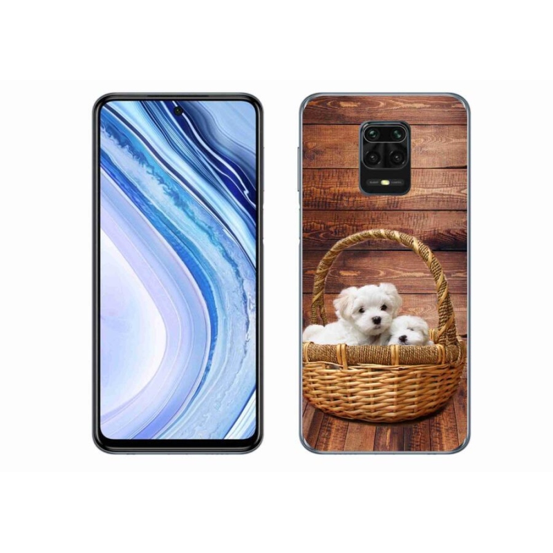 Gélový kryt mmCase na mobil Xiaomi Redmi Note 9 Pro - šteniatka