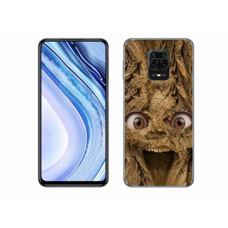 Gélový kryt mmCase na mobil Xiaomi Redmi Note 9 Pro - veselý strom s očami