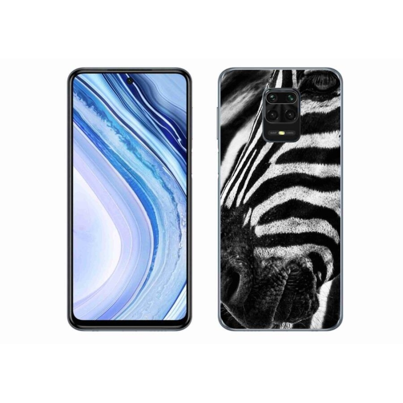 Gélový kryt mmCase na mobil Xiaomi Redmi Note 9 Pro - zebra
