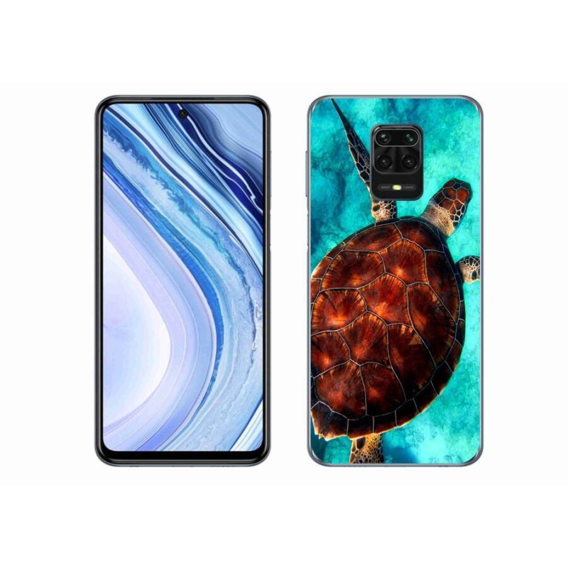 Gélový kryt mmCase na mobil Xiaomi Redmi Note 9 Pro - korytnačka