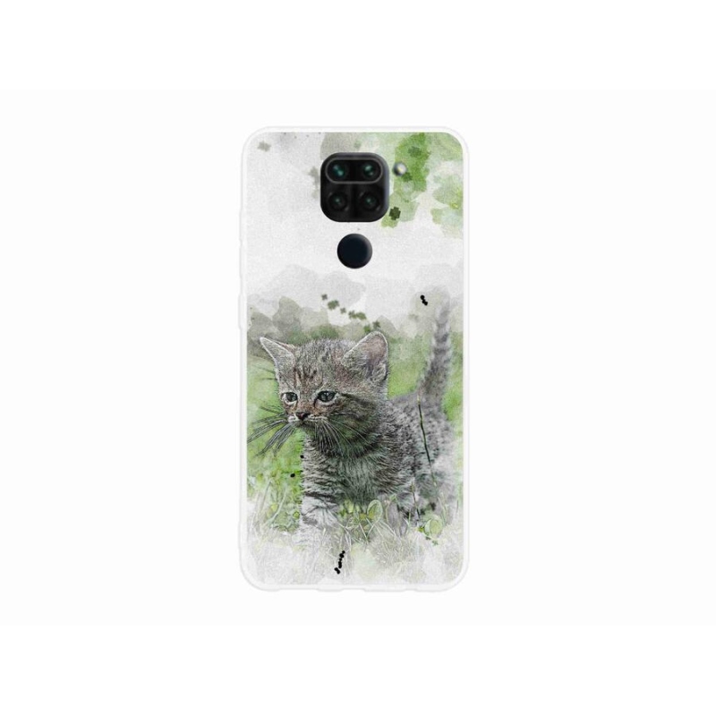 Gélový kryt mmCase na mobil Xiaomi Redmi Note 9 - roztomilé mačiatko 1