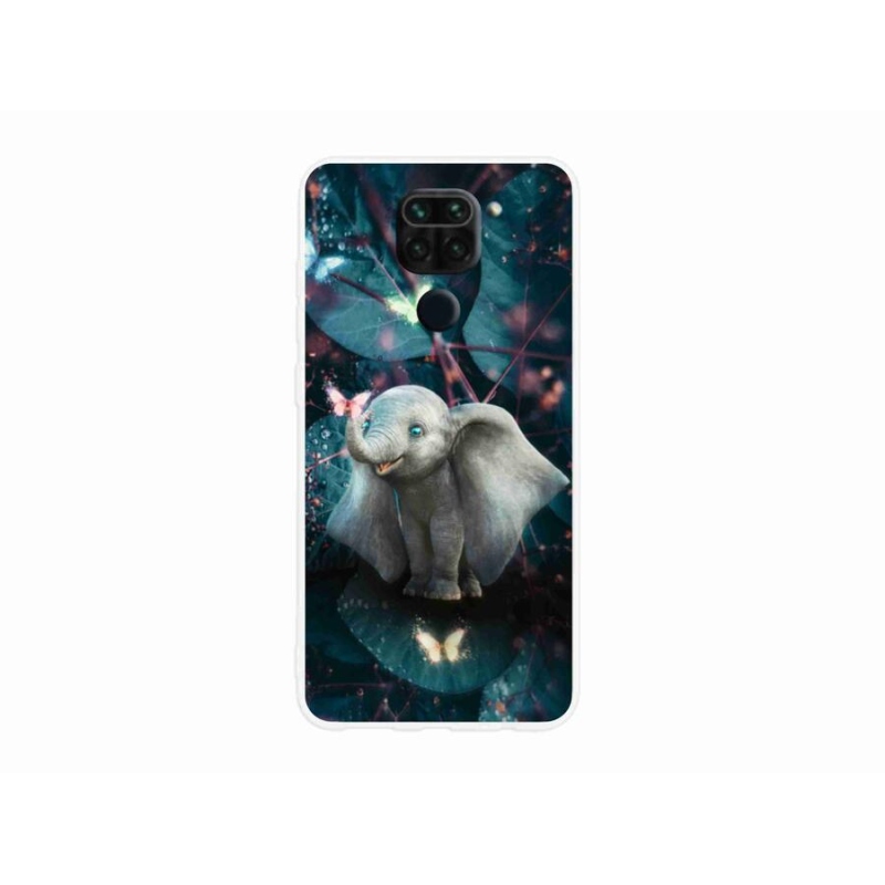 Gélový kryt mmCase na mobil Xiaomi Redmi Note 9 - roztomilý slon