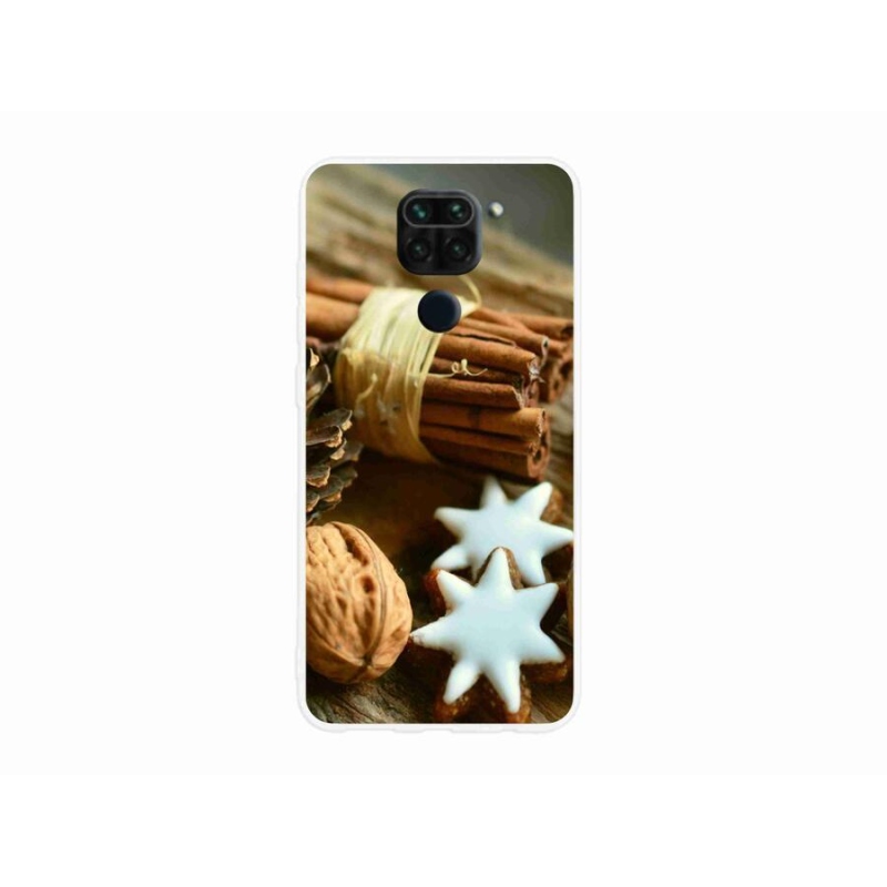 Gélový kryt mmCase na mobil Xiaomi Redmi Note 9 - škorica a perníčky