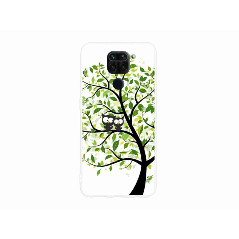 Gélový kryt mmCase na mobil Xiaomi Redmi Note 9 - malej sovy na strome