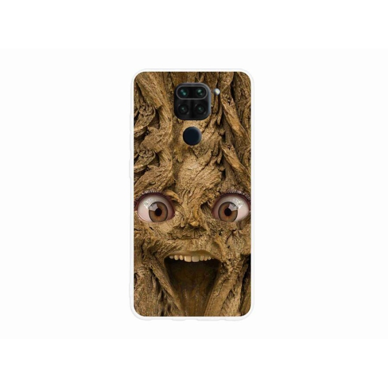 Gélový kryt mmCase na mobil Xiaomi Redmi Note 9 - veselý strom s očami