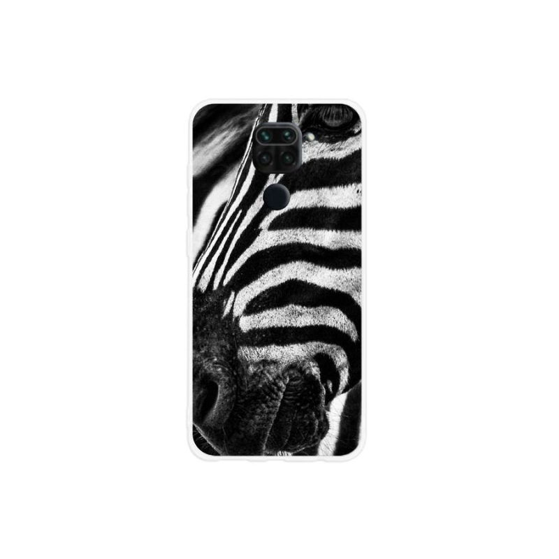 Gélový kryt mmCase na mobil Xiaomi Redmi Note 9 - zebra