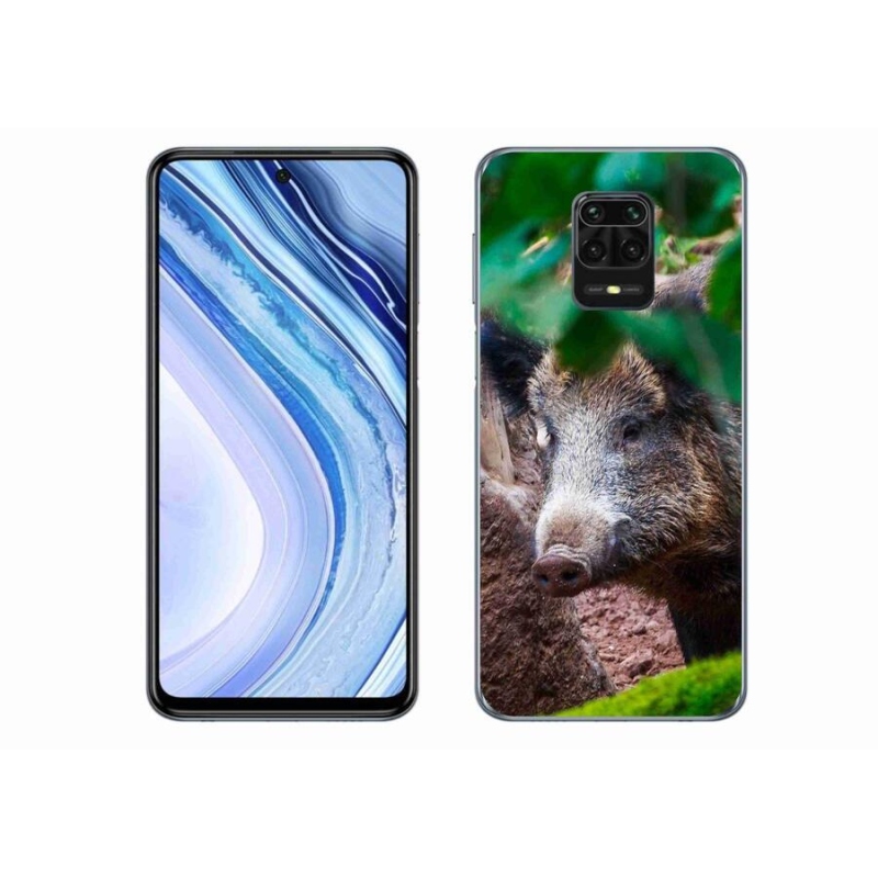 Gélový kryt mmCase na mobil Xiaomi Redmi Note 9S - divoké prasa