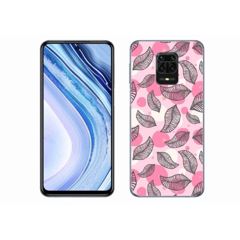 Gélový kryt mmCase na mobil Xiaomi Redmi Note 9S - kreslené padajúce listy