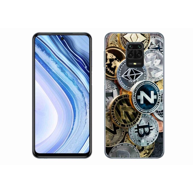 Gélový kryt mmCase na mobil Xiaomi Redmi Note 9S - kryptomena