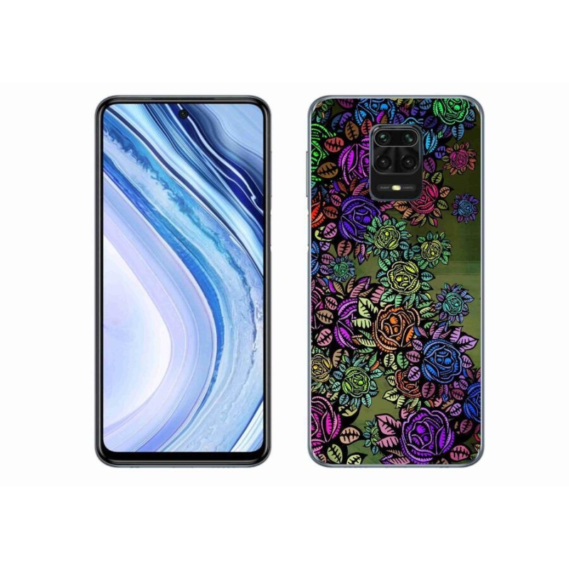 Gélový kryt mmCase na mobil Xiaomi Redmi Note 9S - kvety 6