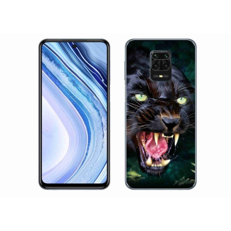 Gélový kryt mmCase na mobil Xiaomi Redmi Note 9S - rozzúrený čierny panter