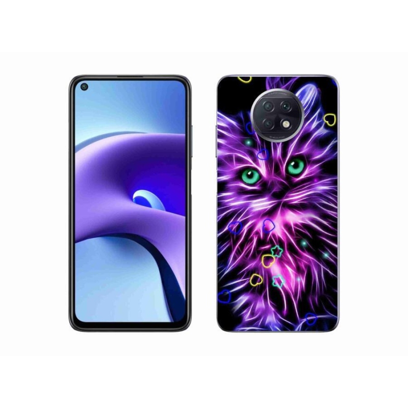 Gélový kryt mmCase na mobil Xiaomi Redmi Note 9T 5G - abstraktná mačka