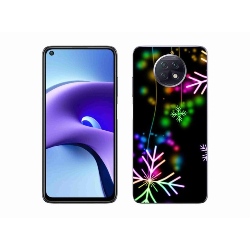 Gélový kryt mmCase na mobil Xiaomi Redmi Note 9T 5G - farebné vločky