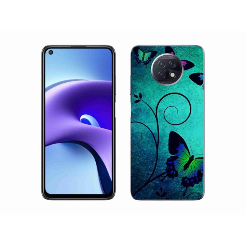 Gélový kryt mmCase na mobil Xiaomi Redmi Note 9T 5G - farebné motýle