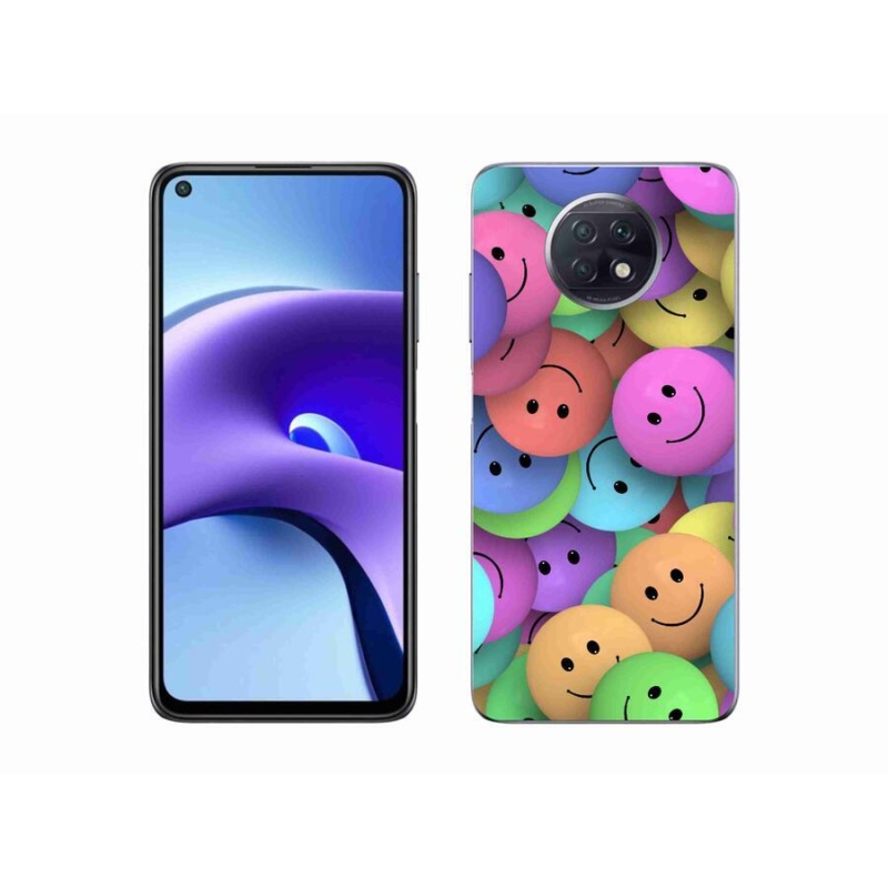 Gélový kryt mmCase na mobil Xiaomi Redmi Note 9T 5G - farební smajlíci