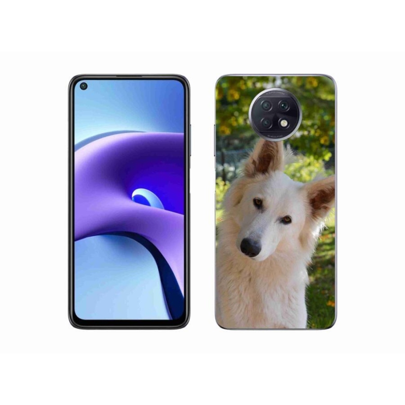 Gélový kryt mmCase na mobil Xiaomi Redmi Note 9T 5G - biely švajčiarsky ovčiak 1