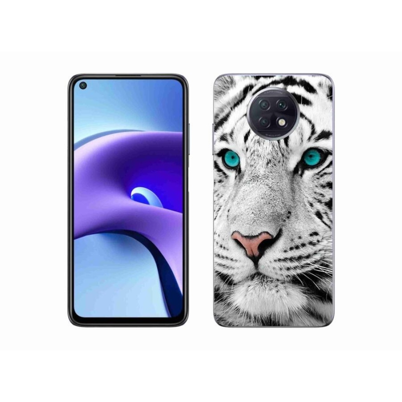 Gélový kryt mmCase na mobil Xiaomi Redmi Note 9T 5G - biely tiger