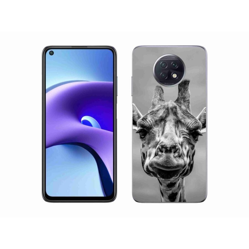 Gélový kryt mmCase na mobil Xiaomi Redmi Note 9T 5G - čiernobiela žirafa