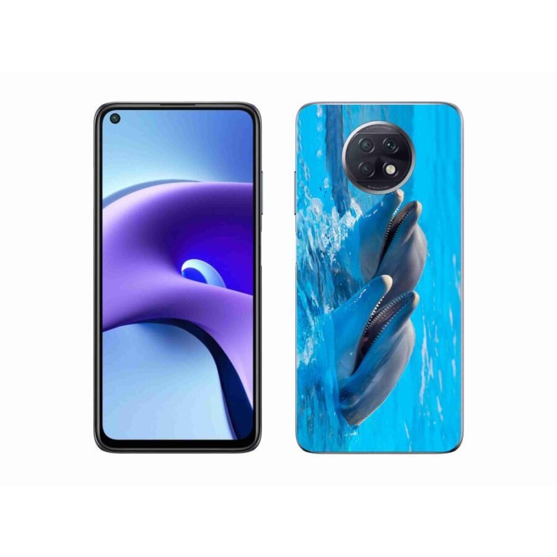 Gélový kryt mmCase na mobil Xiaomi Redmi Note 9T 5G - delfíny